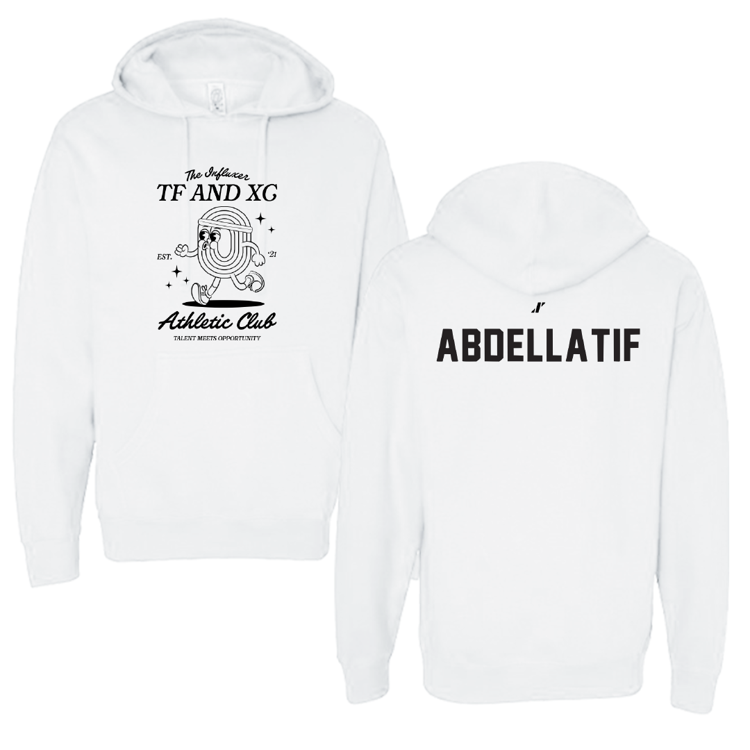 TF and XC White Influxer Athletic Club Hoodie - Noor Abdellatif