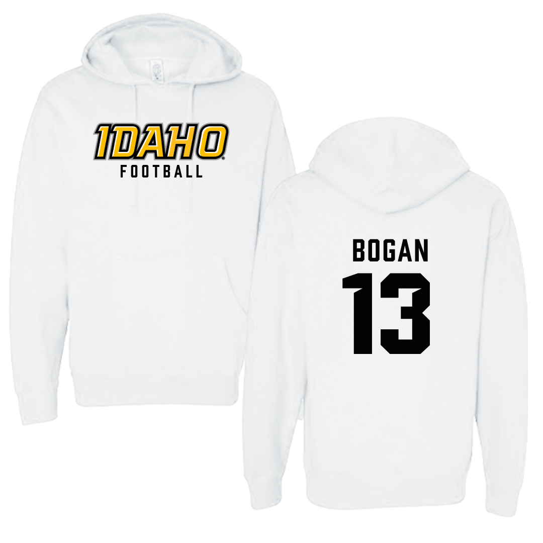 University of Idaho Football White Idaho Hoodie - #13 Chance Bogan