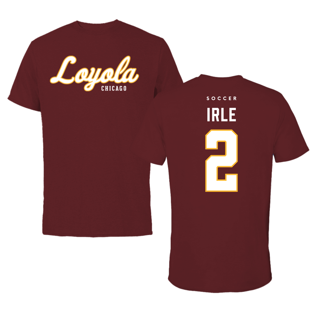 Loyola University-Chicago Soccer Maroon Loyola Tee - #2 Emma Irle