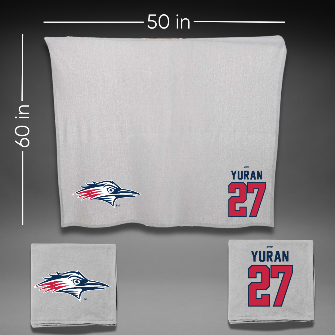 Metropolitan State University of Denver Baseball Gray Blanket - #27 Cam Yuran