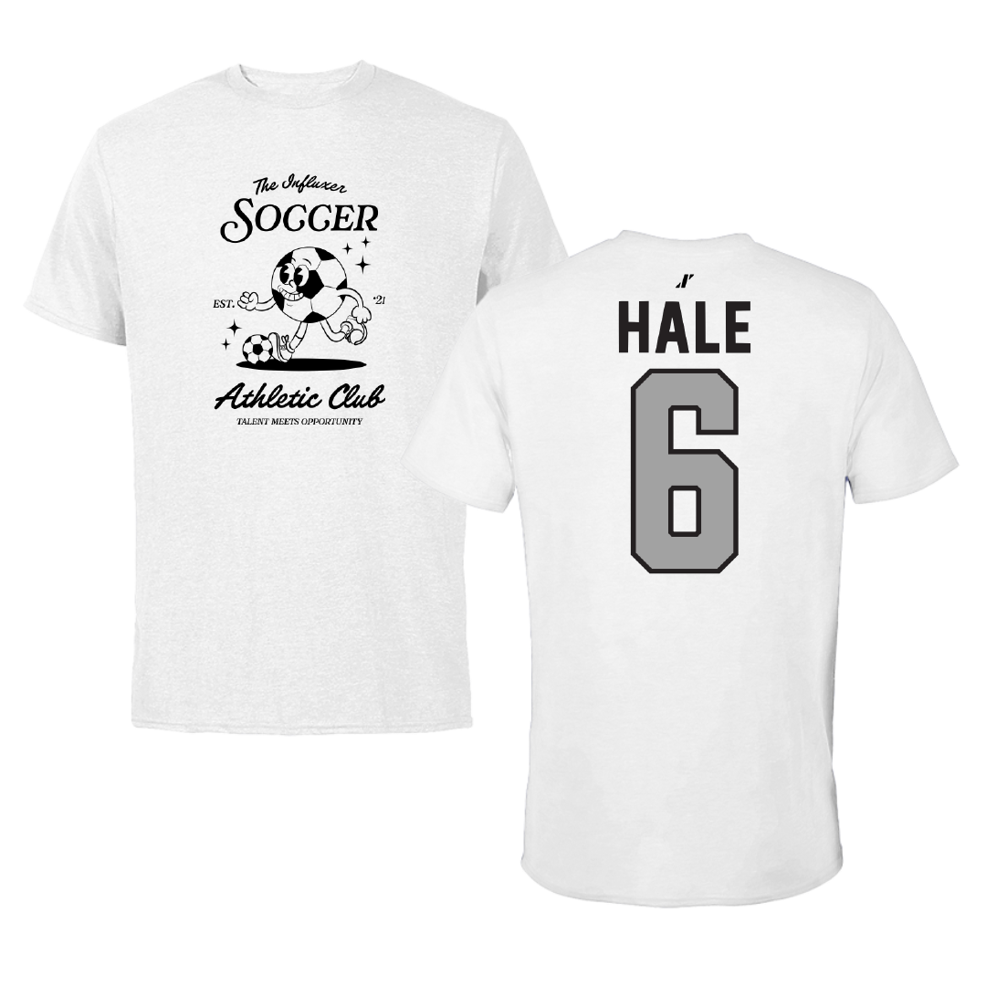 Soccer White Influxer Athletic Club Tee - #6 Brooke Hale