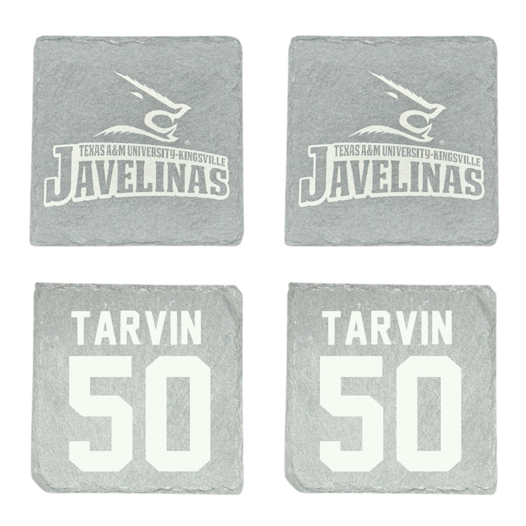 Texas A&M University-Kingsville Football Stone Coaster (4 Pack)  - #50 Joe Tarvin
