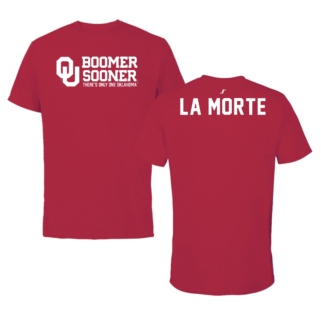 University of Oklahoma Wrestling Crimson General Tee - Nick La Morte