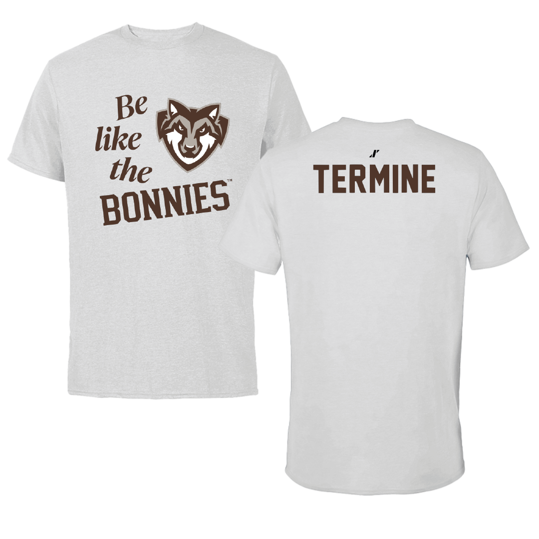 St. Bonaventure University Swimming & Diving Light Gray Be Like Us Tee - Luigi Termine
