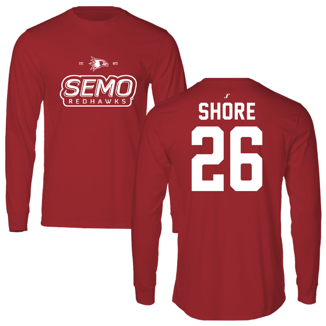 Southeast Missouri State University Softball Canvas Red General Long Sleeve - #26 Aubrie Shore