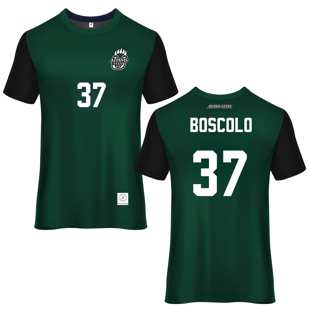 Adams State University Green Soccer Jersey - #37 Francesco Boscolo