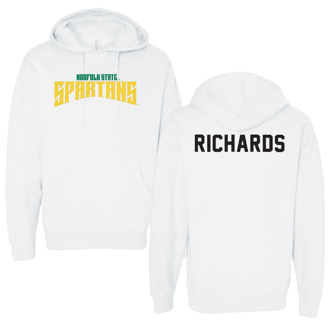 Norfolk State University TF and XC White Classic Hoodie - Indya Richards