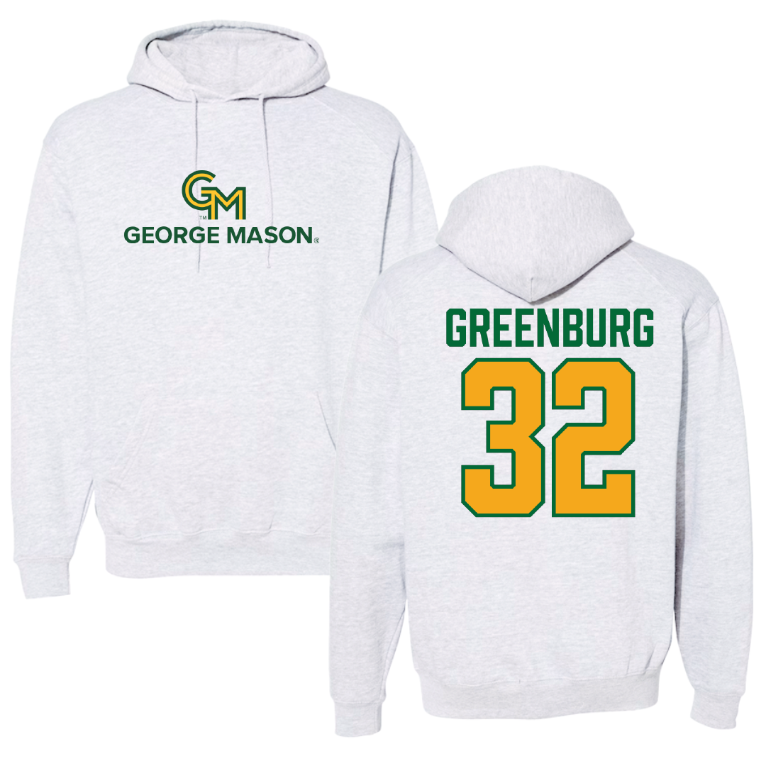 George Mason University Basketball Gray Hoodie - #32 Page Greenburg