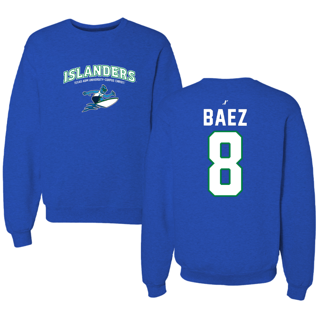 Texas A&M University-Corpus Christi Softball Blue General Crewneck - #8 Paolina Baez