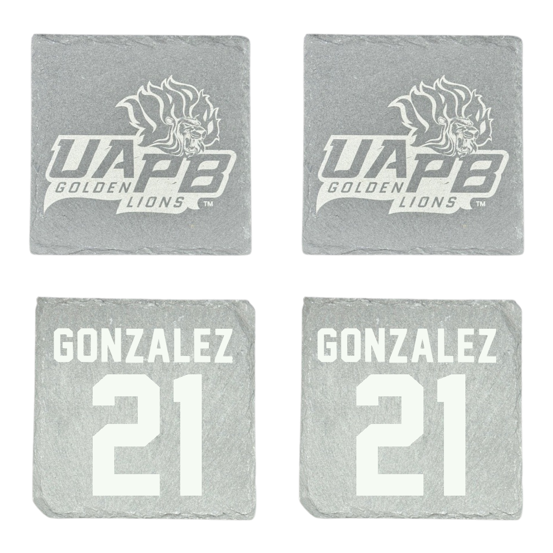University of Arkansas-Pine Bluff Soccer Stone Coaster (4 Pack)  - #21 Brooke Gonzalez