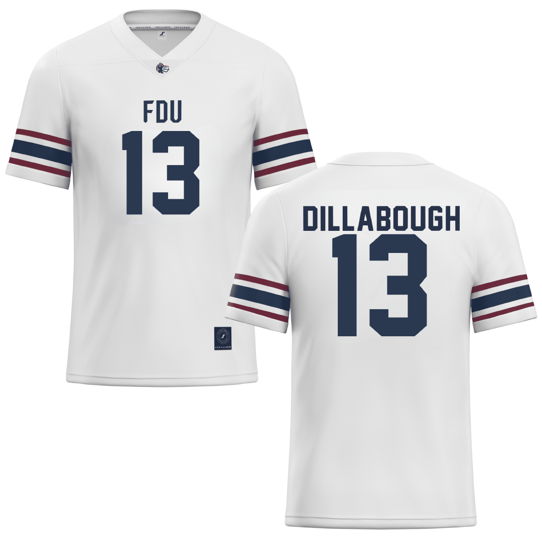Fairleigh Dickinson University-Metropolitan Campus White Lacrosse Jersey - #13 Karly Dillabough
