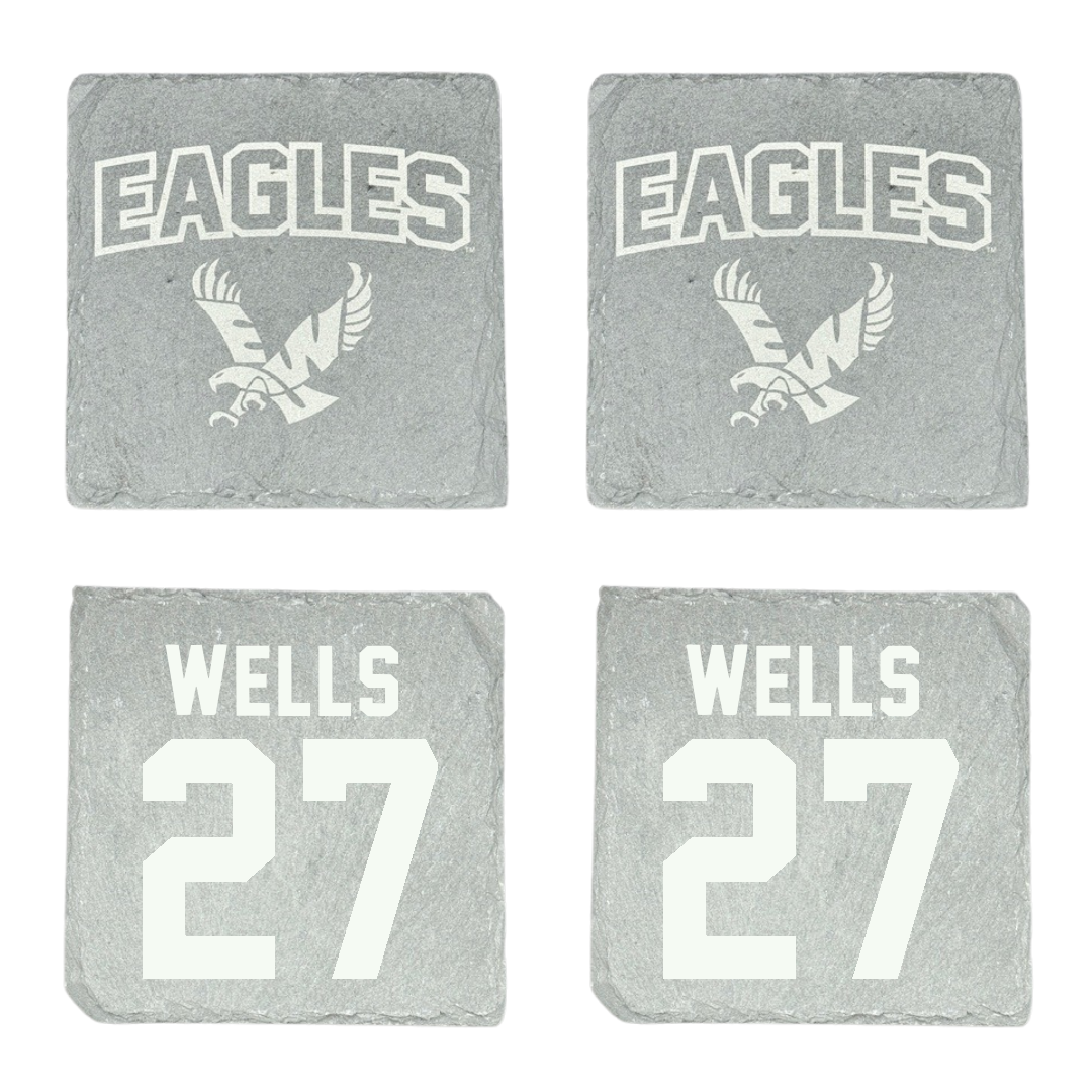 Eastern Washington University Football Stone Coaster (4 Pack)  - #27 DaJean Wells