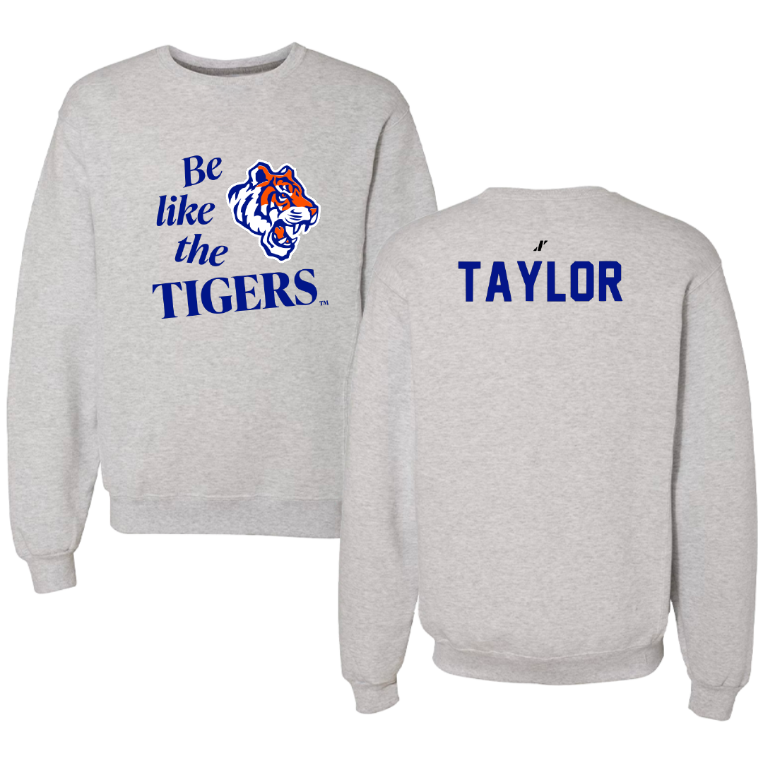 Savannah State University TF and XC Light Gray Be Like Us Crewneck - Victoria Taylor