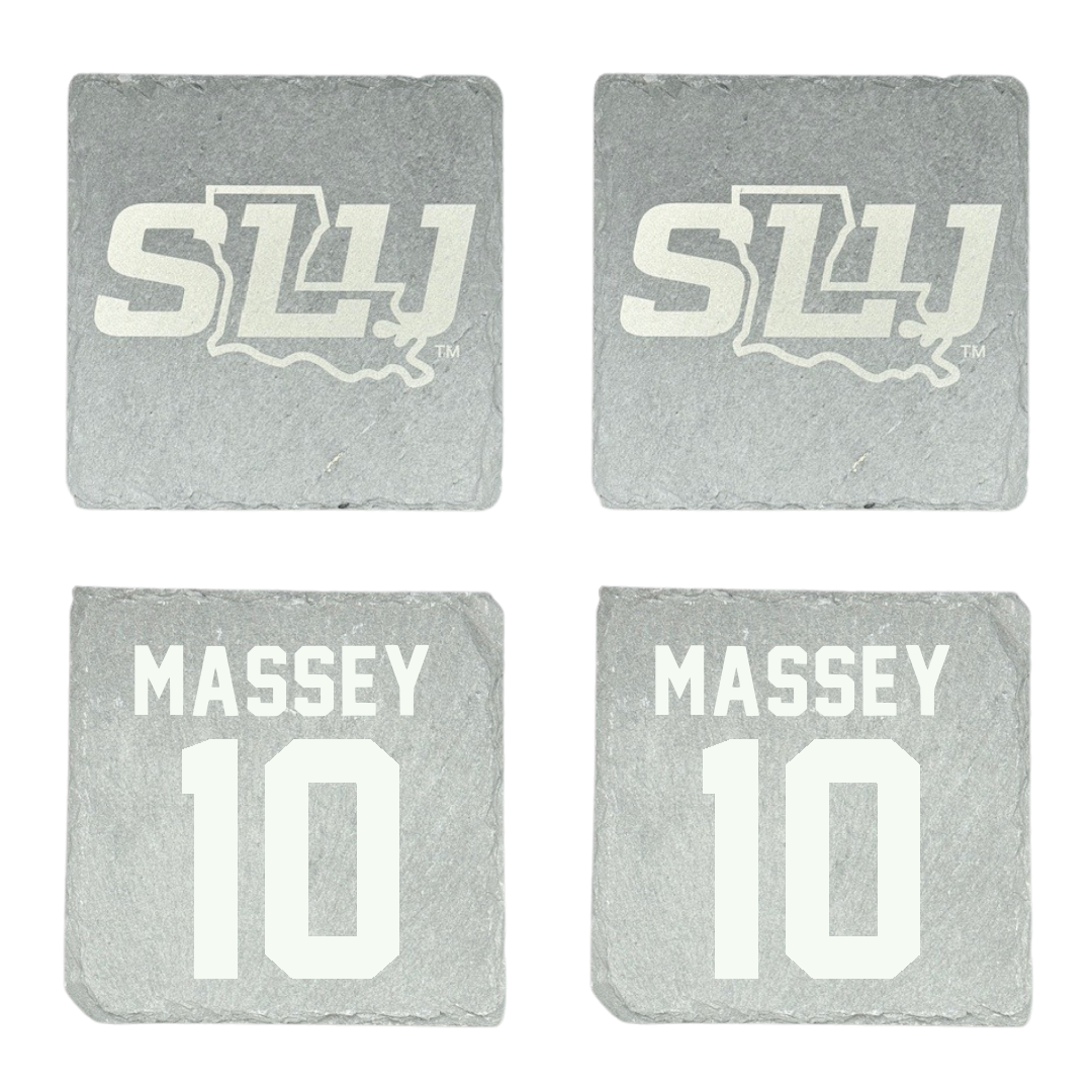 Southeastern Louisiana University Football Stone Coaster (4 Pack)  - #10 Maurice Massey