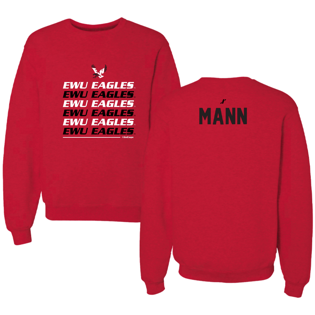 Eastern Washington University Tennis Red General Crewneck - Kenzington Mann