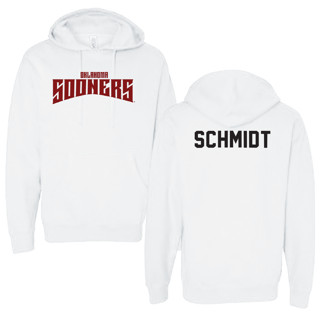University of Oklahoma Wrestling White Classic Hoodie - Carter Schmidt