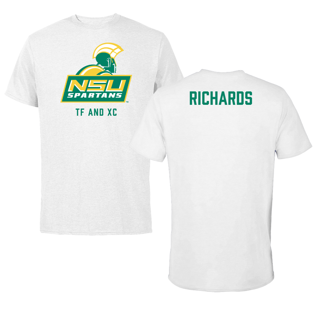 Norfolk State University TF and XC White Tee - Indya Richards