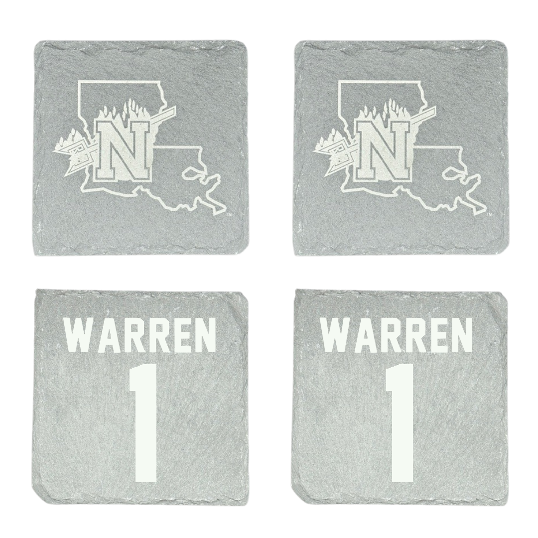 Northwestern State University Basketball Stone Coaster (4 Pack)  - #1 JT Warren