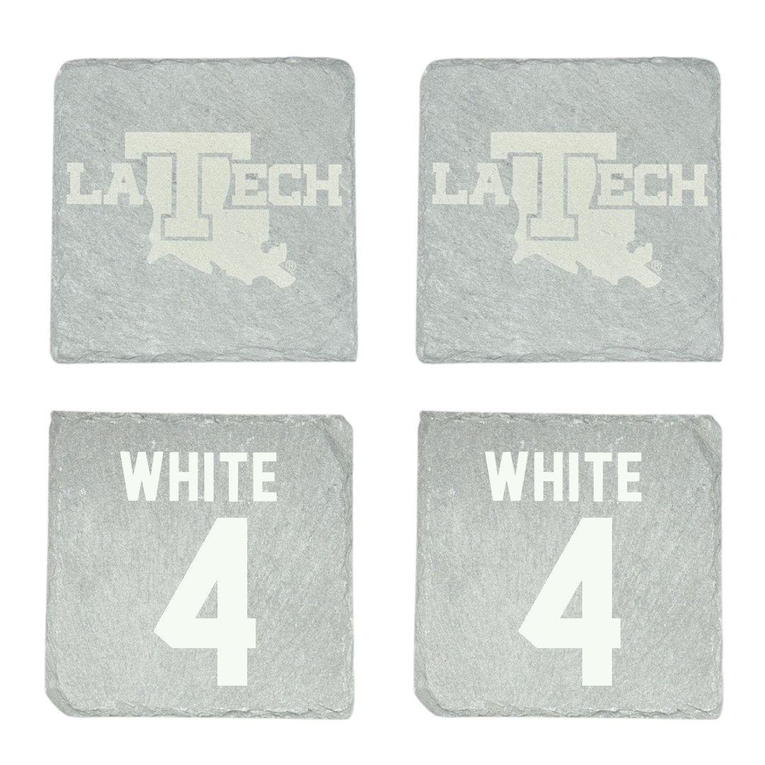 Louisiana Tech University Soccer Stone Coaster (4 Pack)  - #4 Ella White
