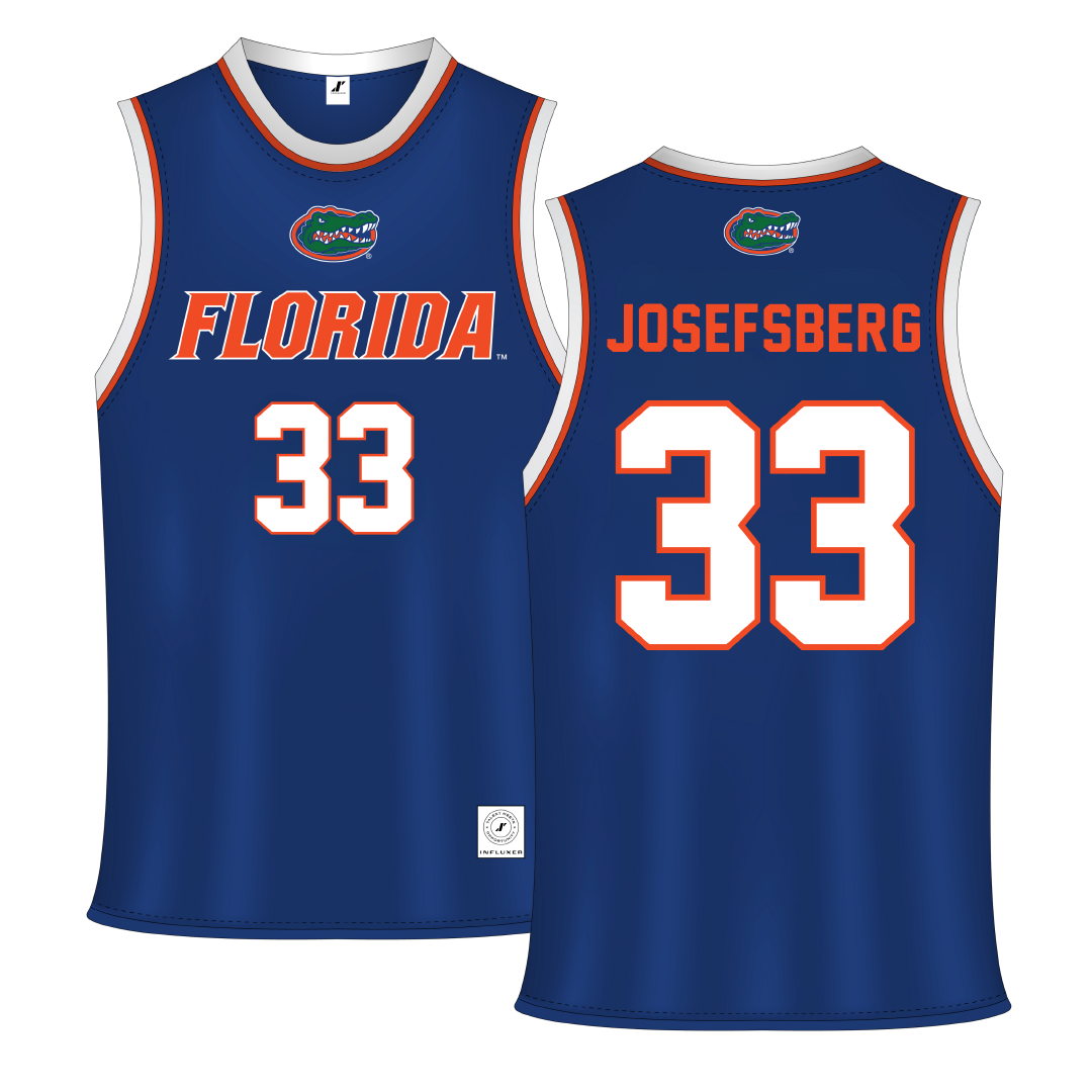 University of Florida Blue Basketball Jersey - #33 Cooper Josefsberg