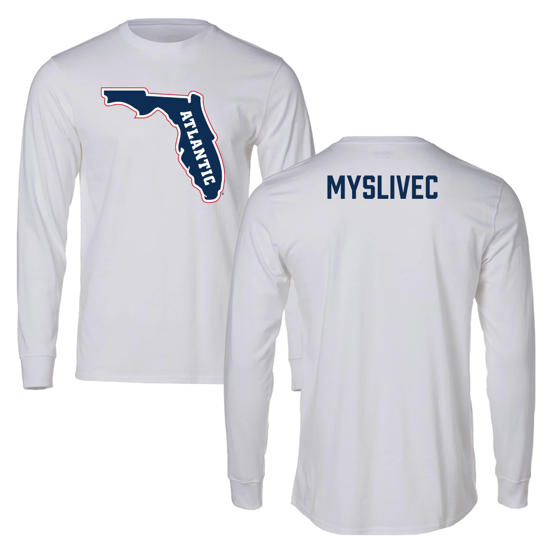 Florida Atlantic University Tennis White Long Sleeve - Simon Myslivec