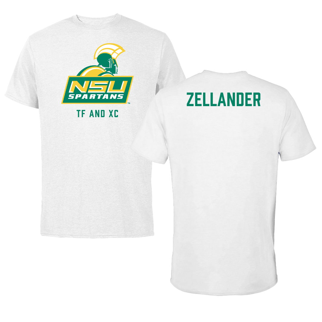 Norfolk State University TF and XC White Tee - Jeremiah Zellander