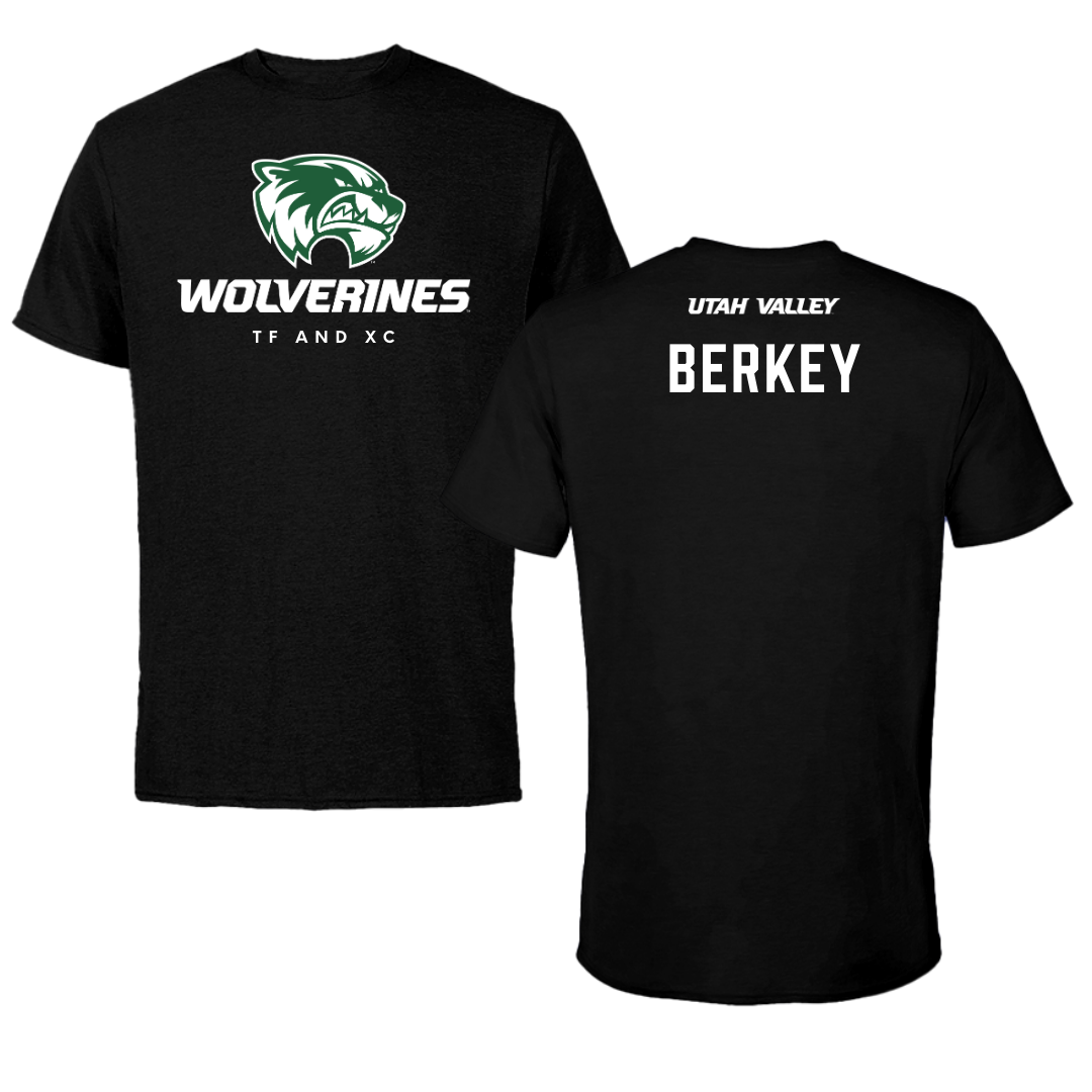 Utah Valley University TF and XC Black Mascot Tee - Neal Berkey