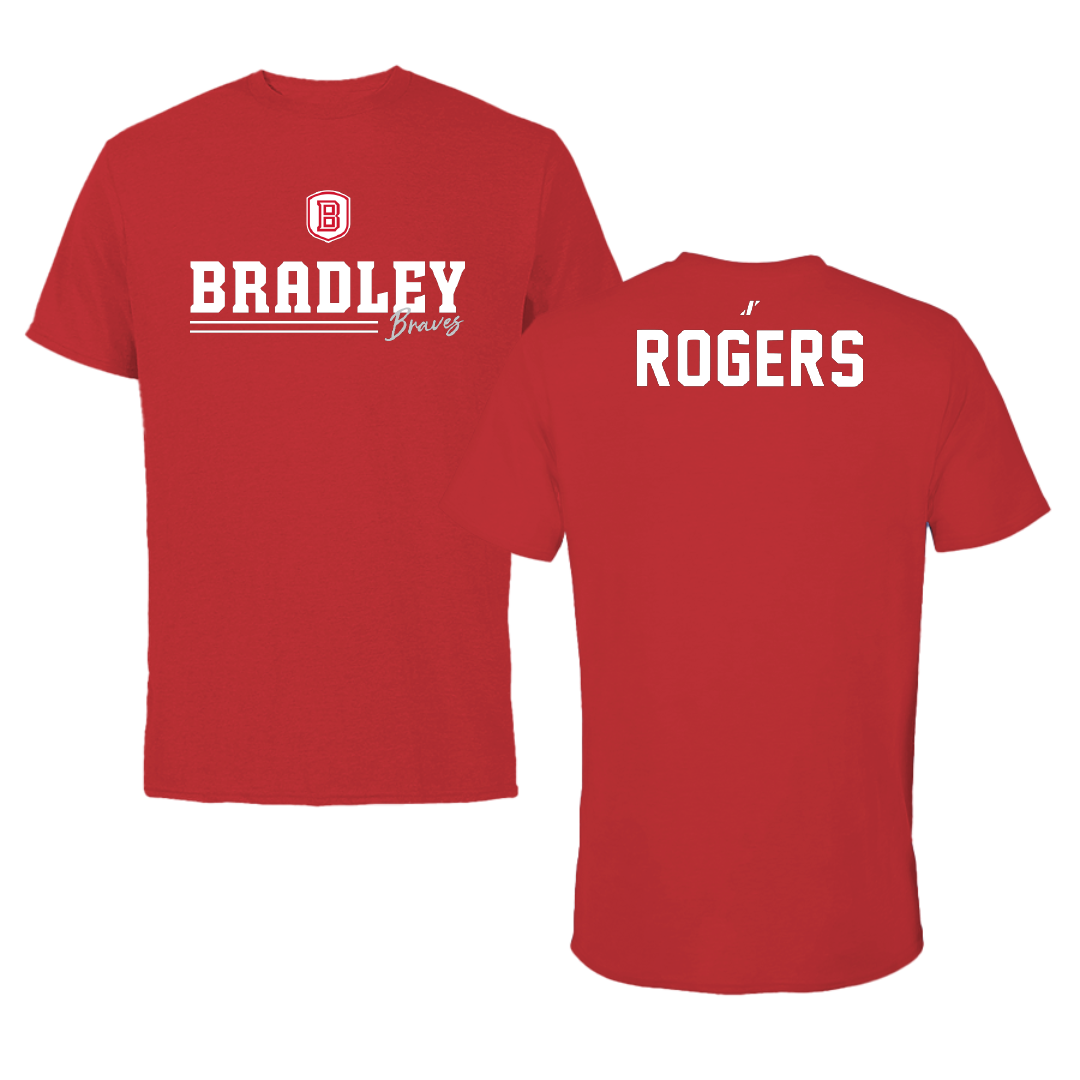 Bradley University Tennis Red General Tee - Madi Rogers