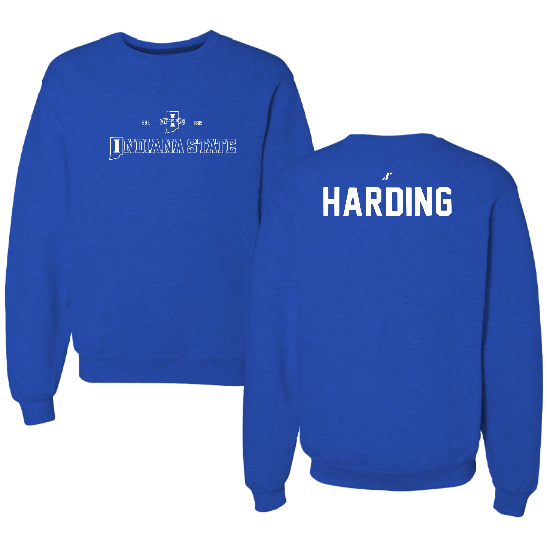 Indiana State University Basketball Blue General Crewneck - Markus Harding
