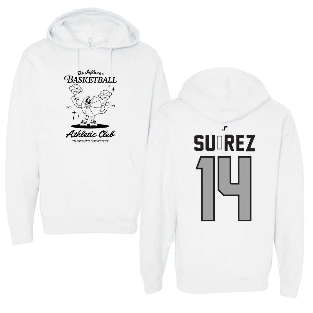 Basketball White Influxer Athletic Club Hoodie - #14 Paula Suárez