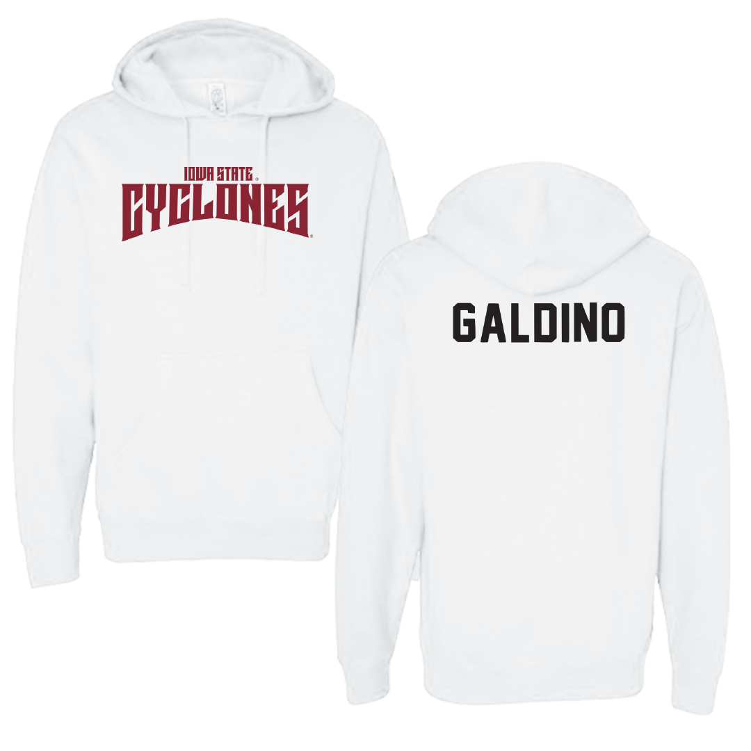 Iowa State University TF and XC White Classic Hoodie - Emanuel Galdino
