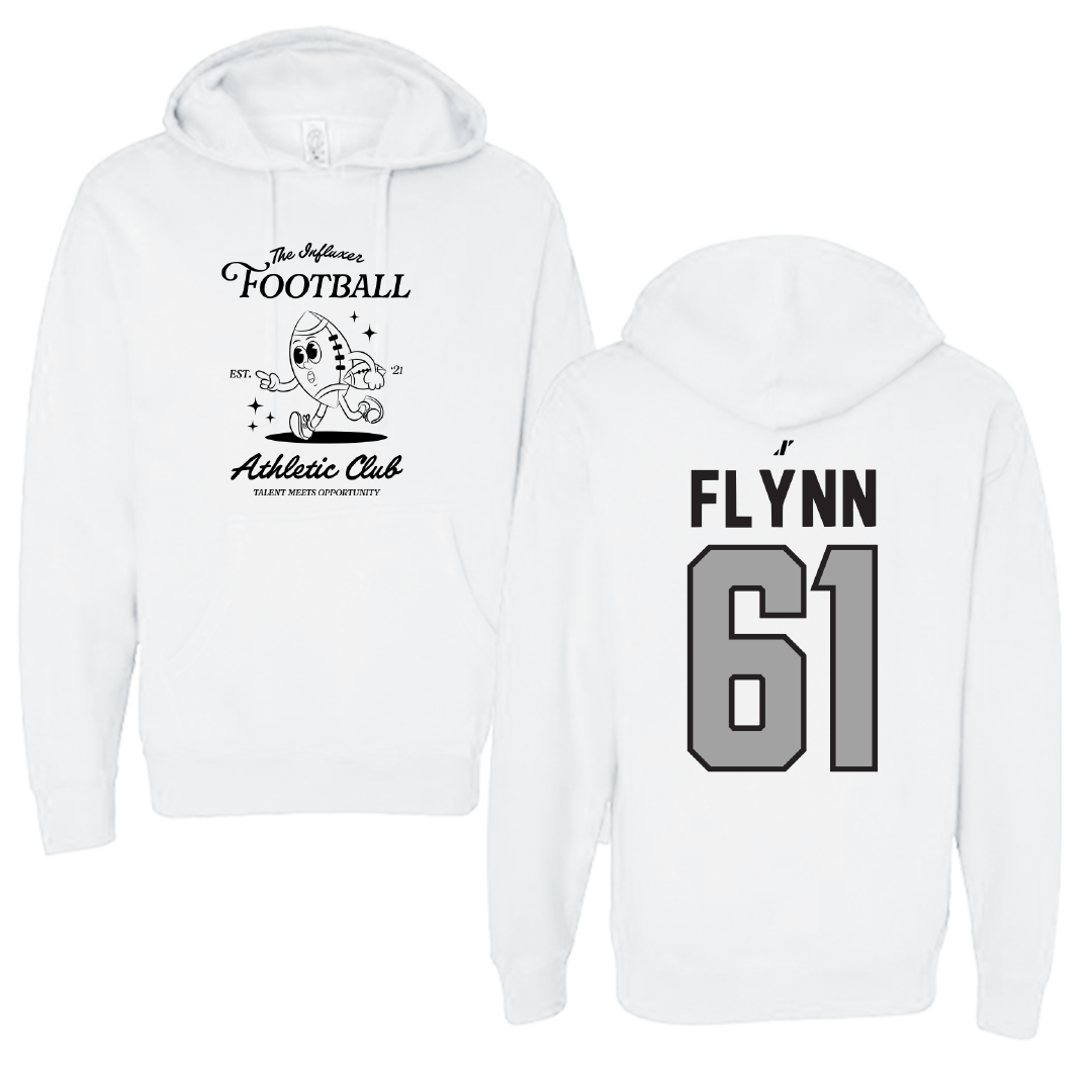 Football White Influxer Athletic Club Hoodie - #61 Nicolas Flynn