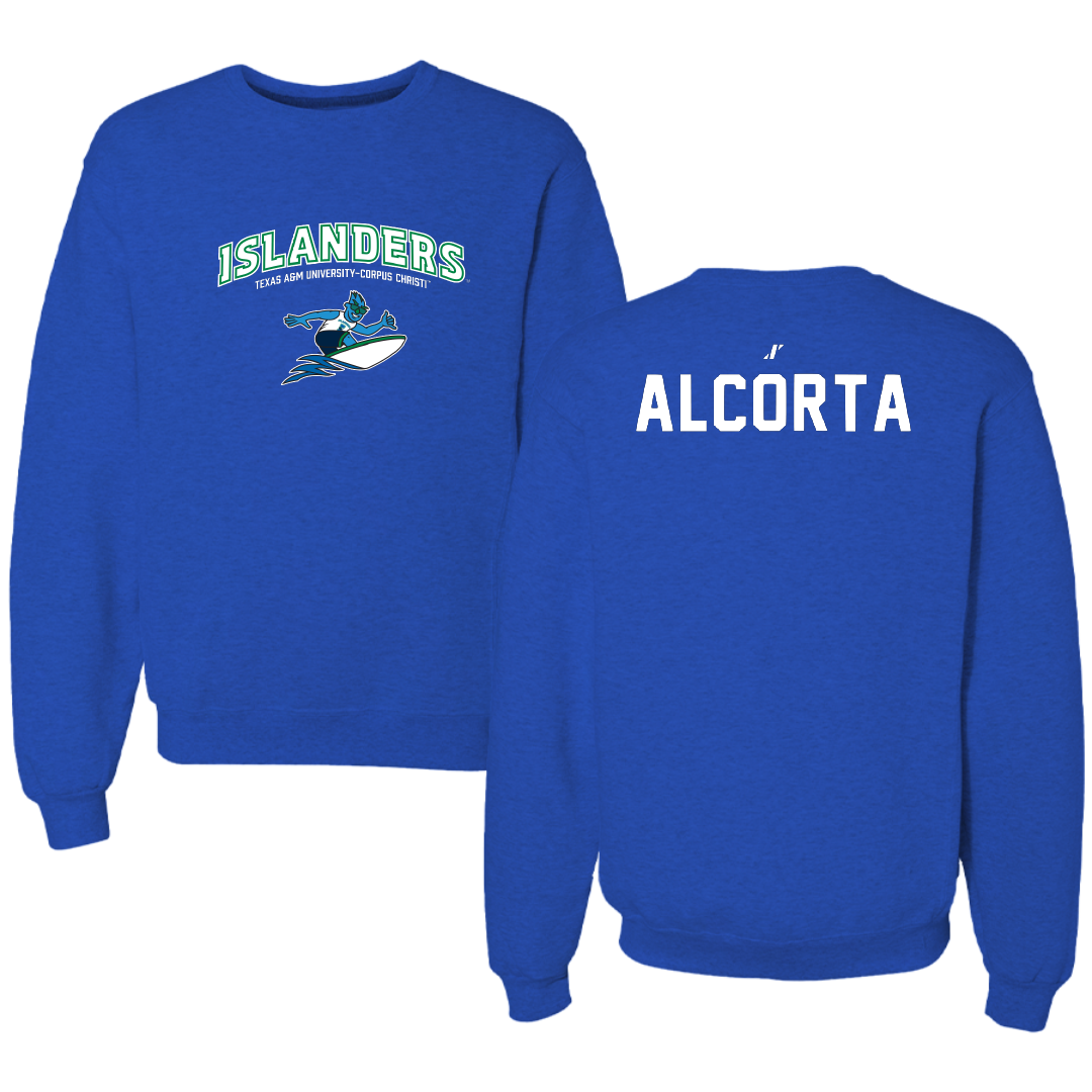 Texas A&M University-Corpus Christi TF and XC Blue General Crewneck - Gregorio Alcorta