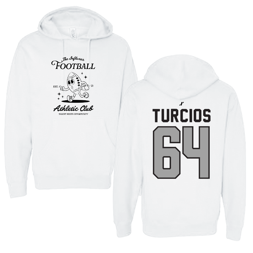 Football White Influxer Athletic Club Hoodie - #64 Diego Turcios