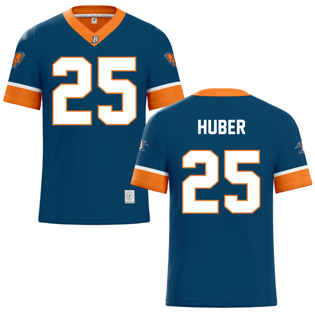 Bucknell University Blue Lacrosse Jersey - #25 Hans Huber