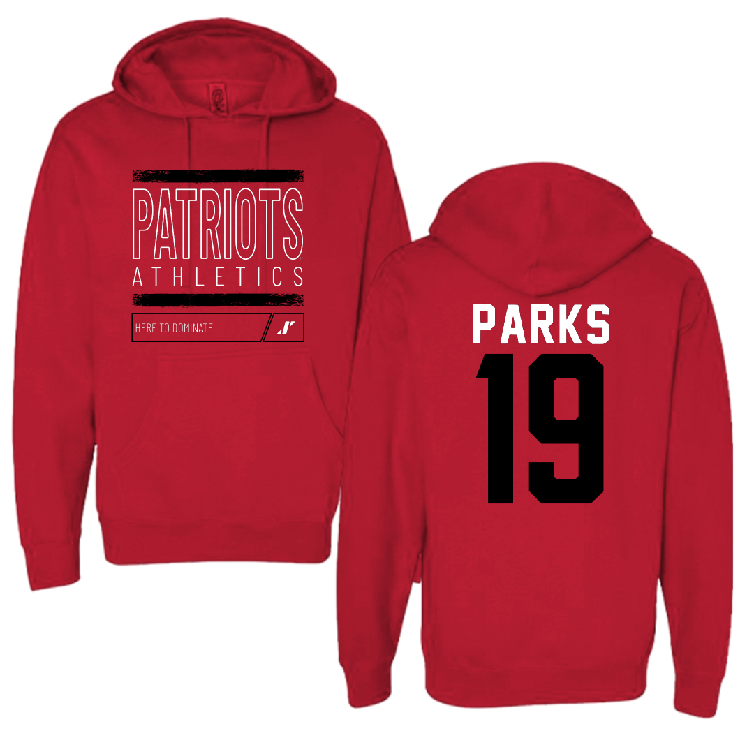 Dallas Baptist University Soccer Red Dominate Hoodie - #19 Madison Parks
