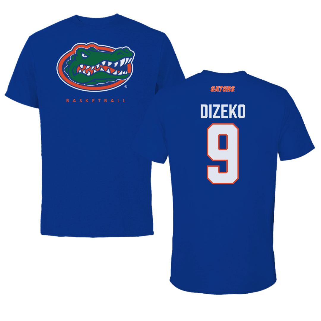University of Florida Basketball Blue Tee - #9 Alexia Dizeko