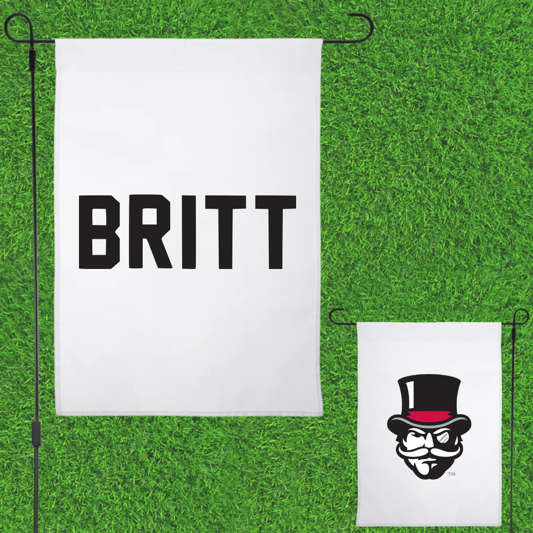 Austin Peay State University Golf White Garden Flag - Reece Britt