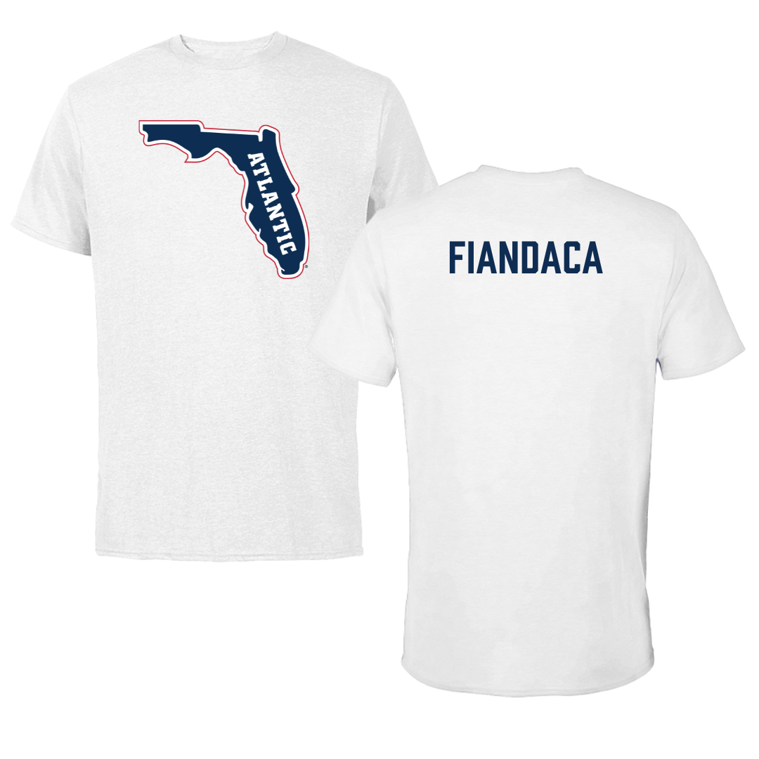 Florida Atlantic University Cheer White Performance Tee - Avrie Fiandaca