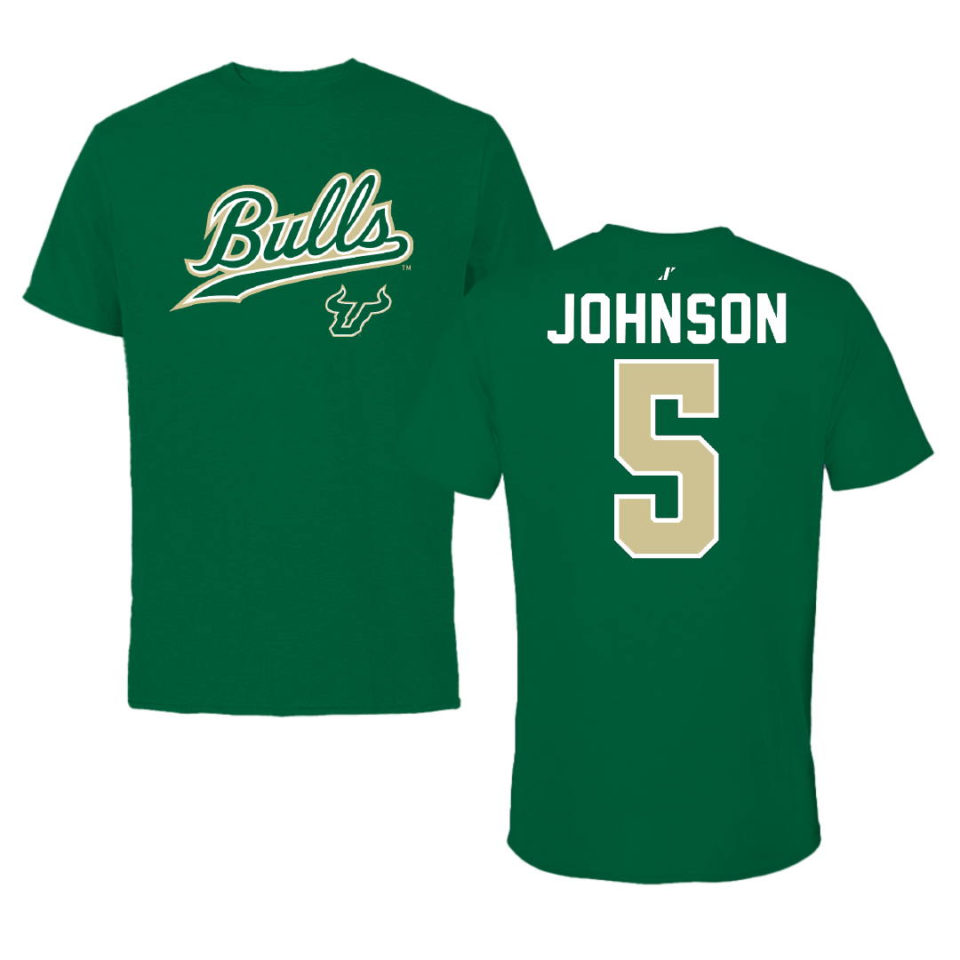 University of South Florida Volleyball Green General Performance Tee - #5 Tatiana Johnson