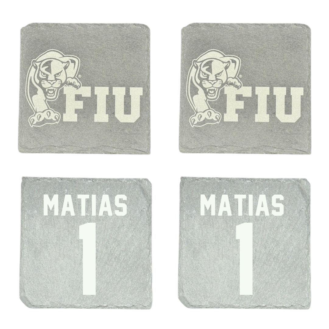 Florida International University Volleyball Stone Coaster (4 Pack)  - #1 Emily Matias