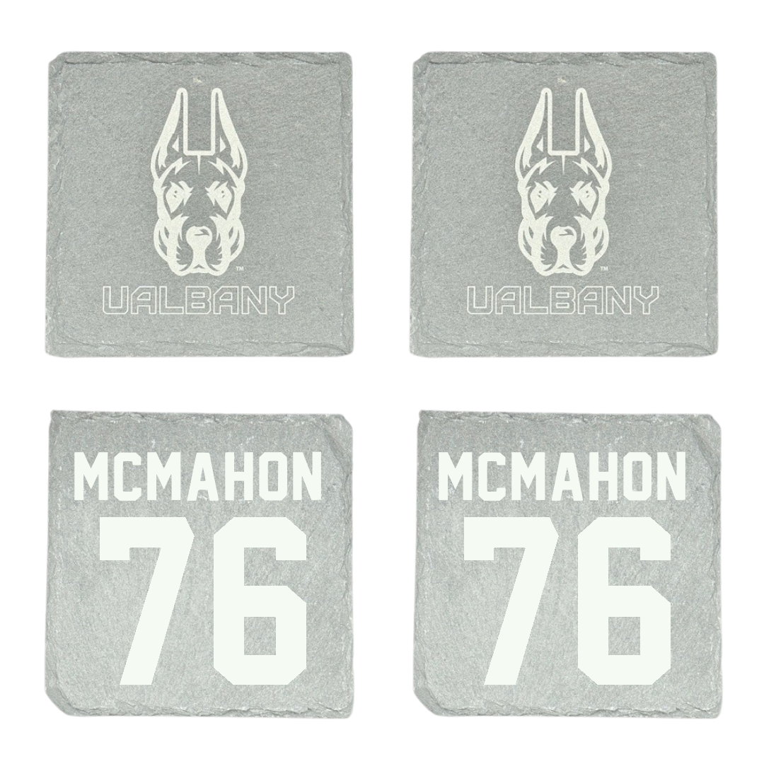 University at Albany Football Stone Coaster (4 Pack)  - #76 Joey McMahon