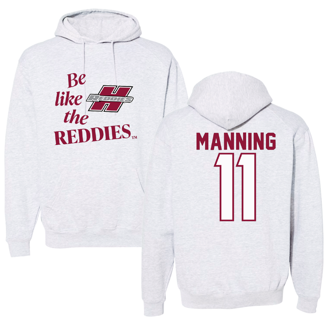 Henderson State University Football Light Gray Be Like Us Hoodie - #11 Paul Manning