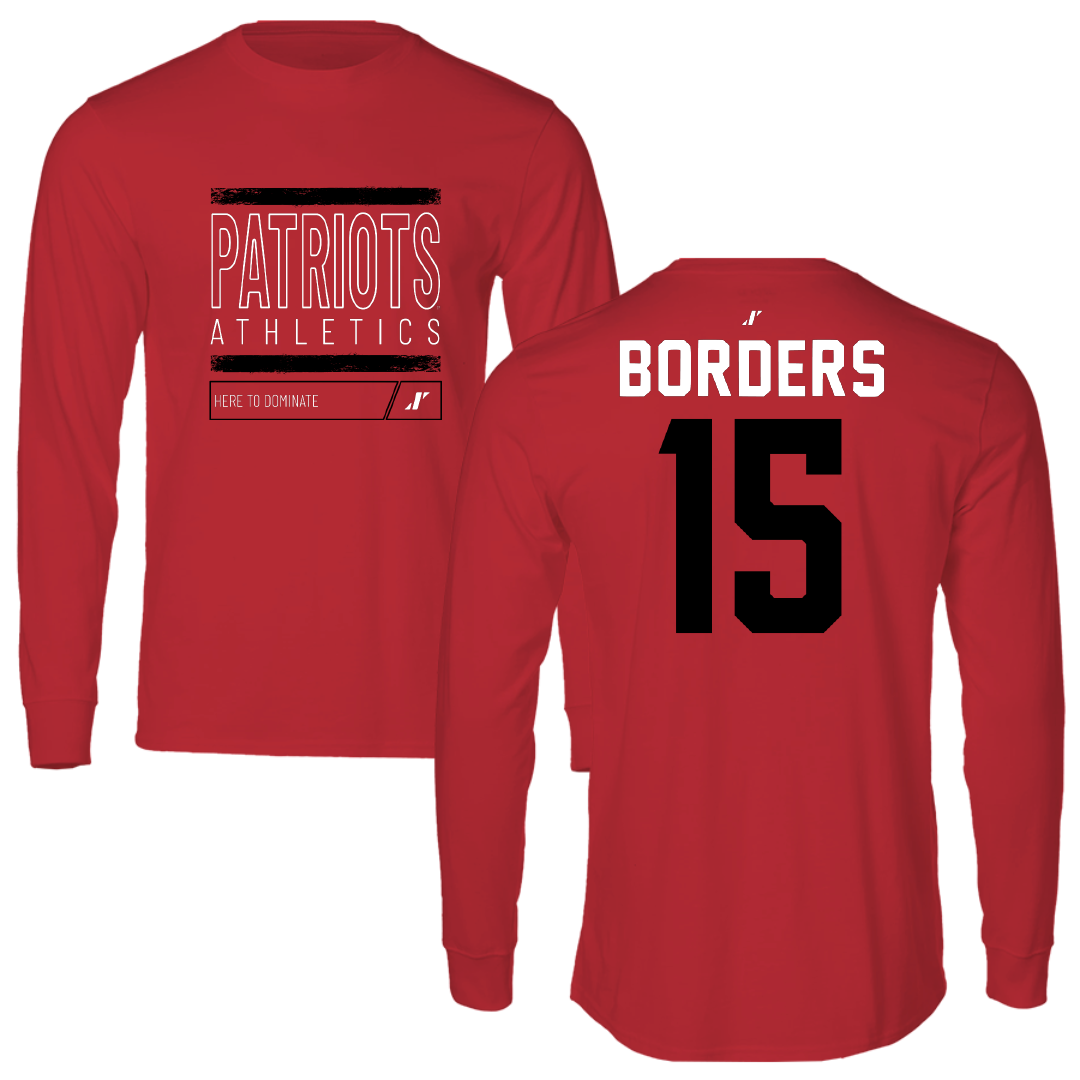 Dallas Baptist University Soccer Red Dominate Long Sleeve - #15 Elise Borders