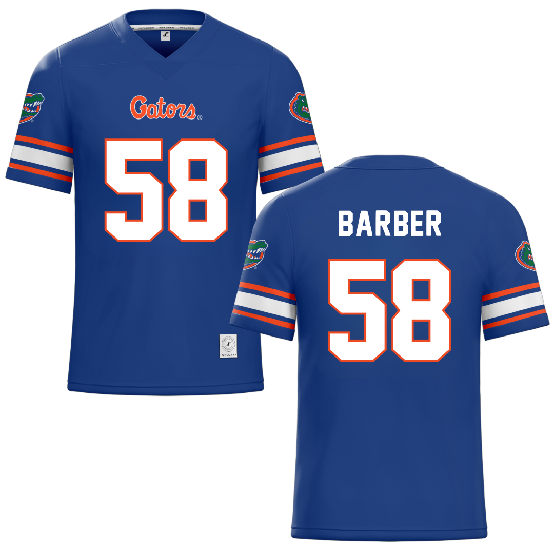 University of Florida Blue Football Jersey - #58 Austin Barber