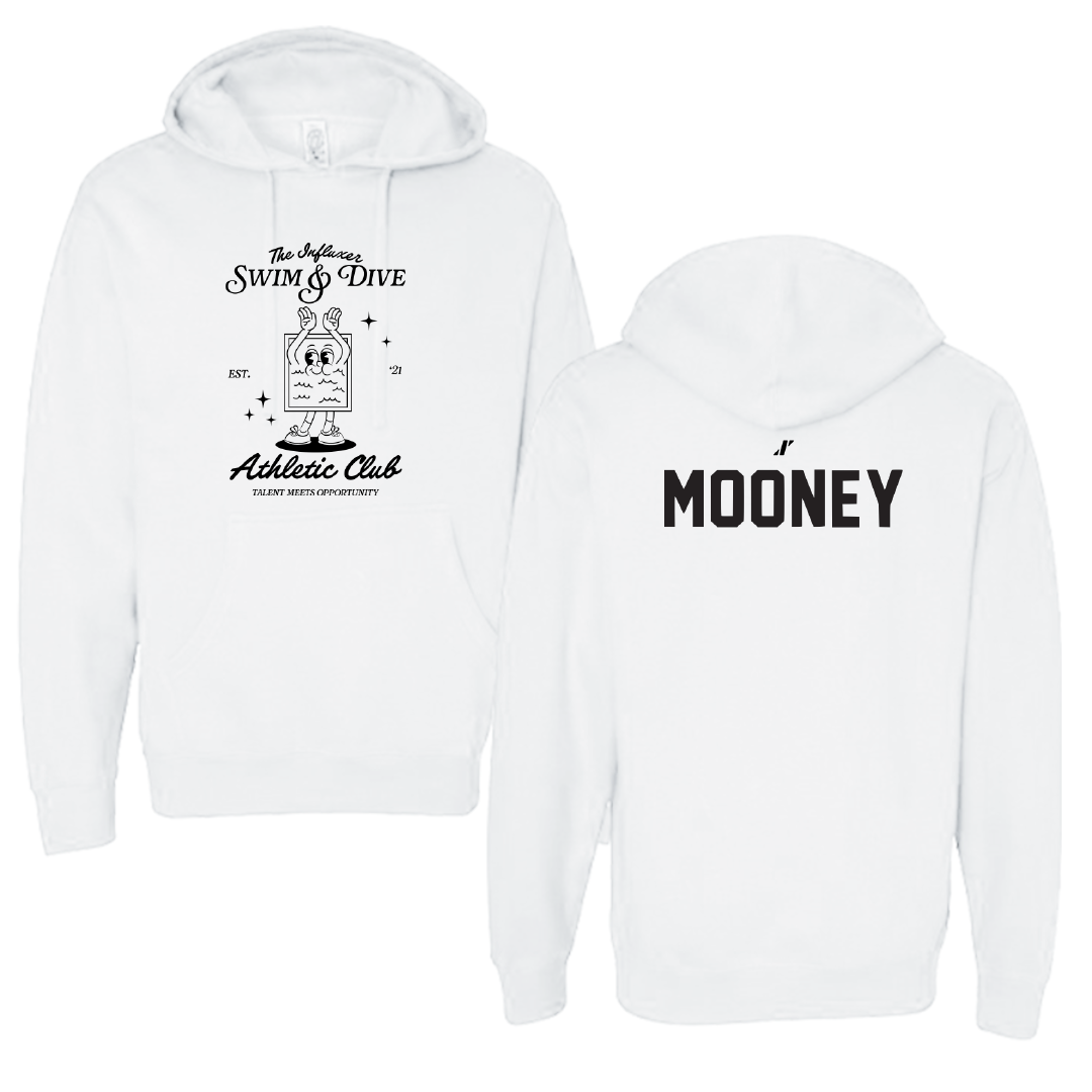 Swimming & Diving White Influxer Athletic Club Hoodie - Regan Mooney
