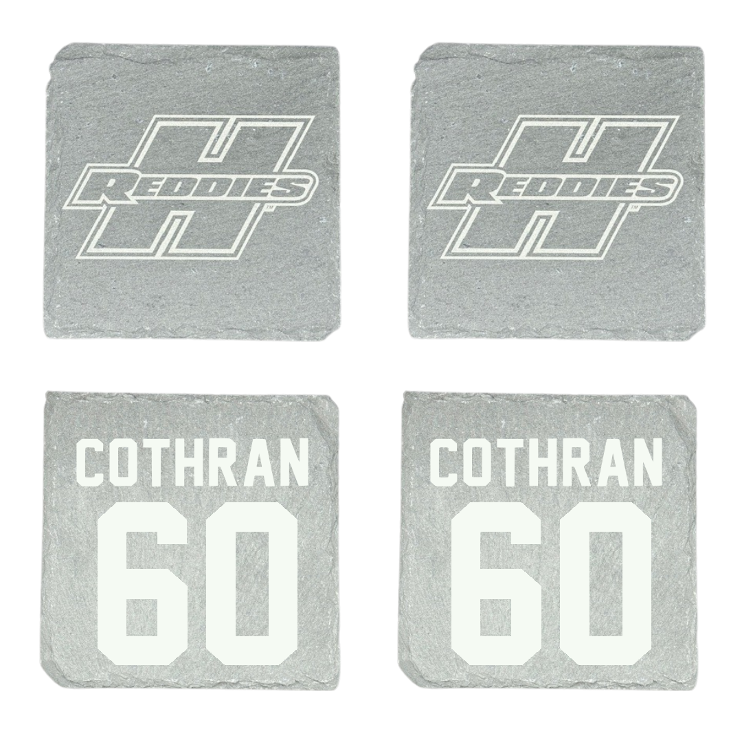 Henderson State University Football Stone Coaster (4 Pack)  - #60 Isaac Cothran