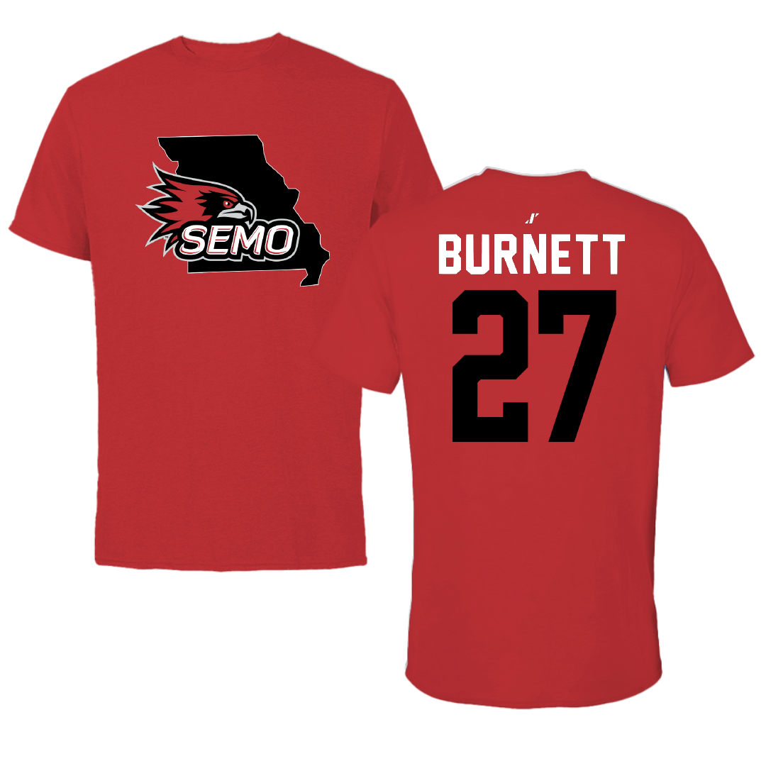 Southeast Missouri State University Softball Red State Performance Tee - #27 Hailey Burnett