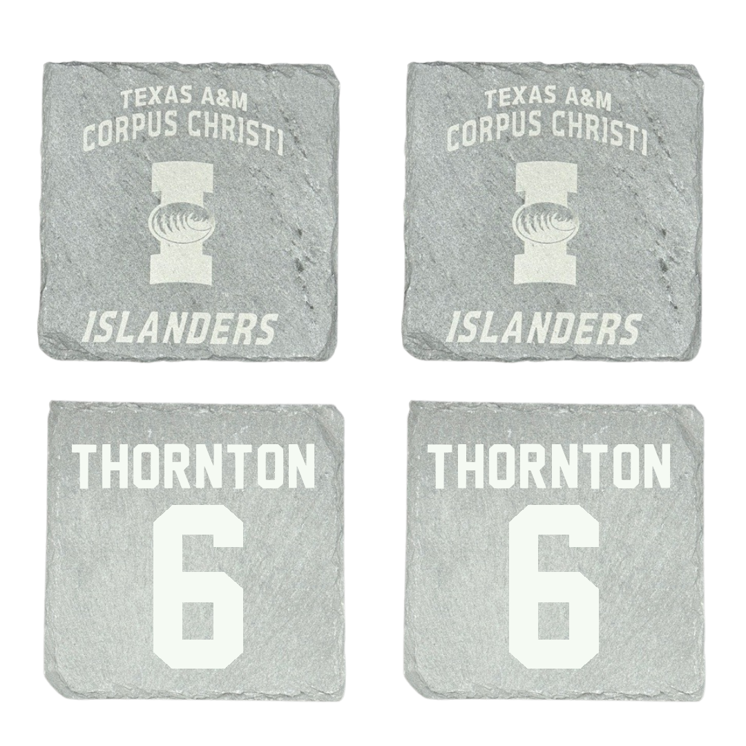 Texas A&M University-Corpus Christi Softball Stone Coaster (4 Pack)  - #6 Mimi Thornton