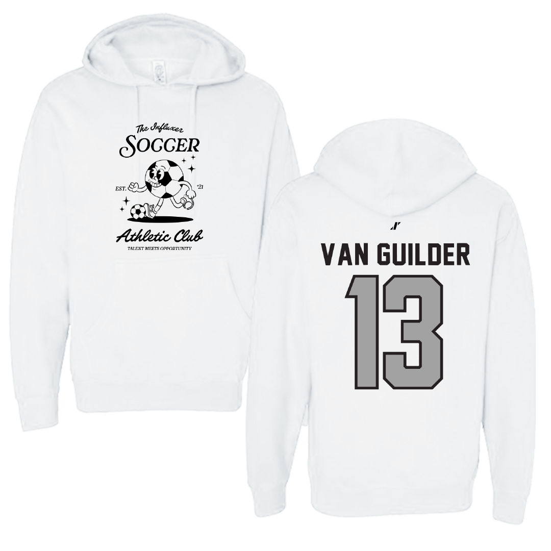 Soccer White Influxer Athletic Club Hoodie - #13 Greta Van Guilder